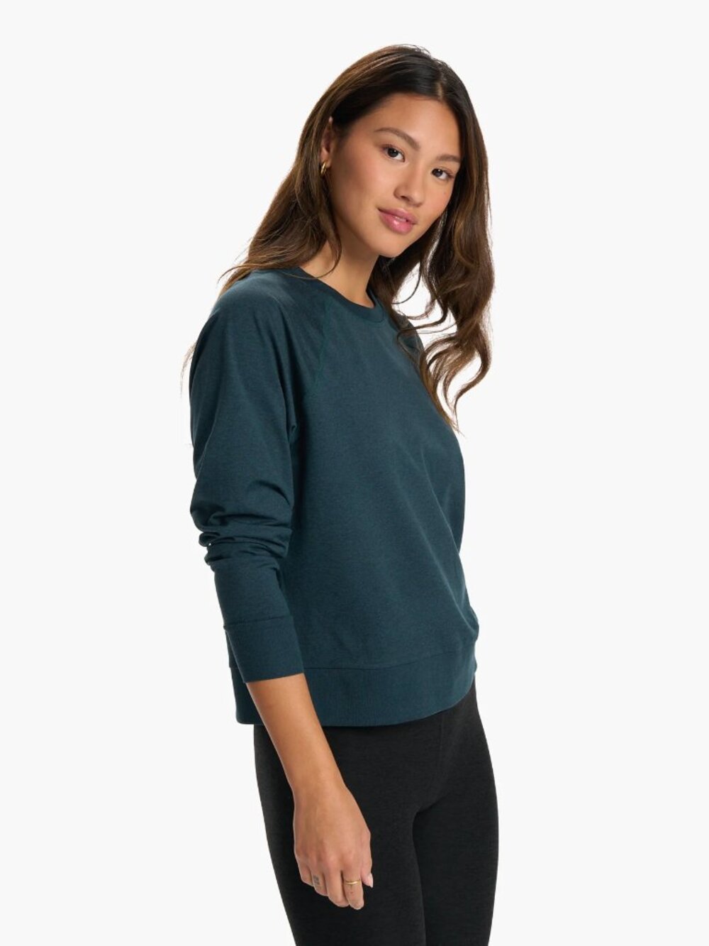 Vuori Long-Sleeve Halo Crew Beryl Heather Women’s Large Tag Included
